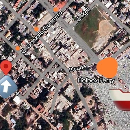 Departamentos Cerca De Ferry Holbox Hotel ภายนอก รูปภาพ